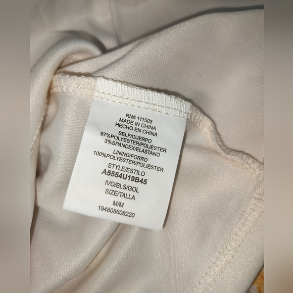 🆕 Lily Rose Ivory floral midi dress sleeveless tiered size M - Picture 11 of 12